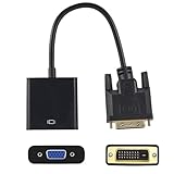 DVI-D bis VGA-1080p HD-Auflösung DVI männlich an VGA weibliche, hochwertige Video-Adapter | DVI-D 24+1 männlich an VGA-Konverter, Kompaktanzeigeadapter für Desktop, PC, Monitor, Projektor, Laptop