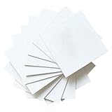 GNURBDILFO Magisches Schaumstrukturpapier - Weiße Zellulosekarten, DIY-Kunstbastelbedarf für Acrylmalerei, 10 Blatt