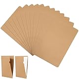 Aktenhülle A4 Papier Mappe Klemmen, 12er L-förmig Dokumenten-Hüllen Dokumentenmappe Karton Präsentationsmappe für Dateien, Besprechungen, Berichte, Projekt, Büro der Schule