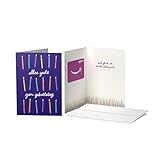 Amazon.de Geschenkkarte in Grußkarte (Geburtstagskerzen)