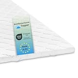 Bodyprotect Topper 140 x 200 x 6 cm, Komfortschaum Matratzentopper, Matratzenauflage, waschbar bis 60 Grad, weiß
