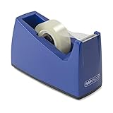 Rapesco 0774 300 Klebebandspender mit 25 mm Kern, Klebeband Nicht Enthalten, Blau