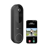 Reolink Video Doorbell, Akku Türklingel mit Kamera, 2K Kabellose Videotürklingel mit 1:1 Kopf-bis-Fuß-Ansicht, 2,4/5GHz WLAN, Personen/Fahrzeug/Paketerkennung, 2-Wege-Audio, Ohne Monatsgebühr