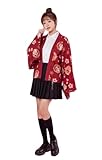 ELABORATE CHOICE Sommer & Herbst Japanisches künstlerisches Hemd, Sonnenschutzkleidung, klimatisierte Kleidung, lockerer Outdoor-Wandermantel, dünner Mantel für Studenten, Bademantel, Yukata A14