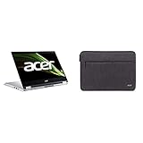 Acer Spin 1 Convertible Notebook 14 Zoll Windows 10 Home im S Modus - Full HD Display | Intel Celeron N5100 | 4 GB DDR4 RAM | 128 GB eMMC | Intel UHD Graphics | QWERTZ & Protective Sleeve grau