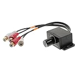 Hoement Lautstärkeregler Für Auto Fernbedienung Zur Steuerung Des Audiopegels Mit 2 RCA Anschlüssen Auto Level Controller Für Verstärker Und Subwoofer Einfach Zu Installieren Und Zu