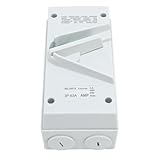 ViaGasaFamido Geschlossener Motortrennschalter, 3-polig, ABS-Gehäuse, Sicherheits-Trennschalter, AC440 V, 63 A, IP65, Wasserdicht, für Generator-Bootsschweißen