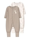 Name IT Unisex Nbnnightsuit 2P Zip Ff Jet Giraffe Noos, Jet Stream, 74 EU