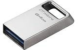 Kingston DataTraveler Micro USB Stick 128GB 200MB/s Metall USB 3.2 Gen 1 - DTMC3G2/128GB, silber