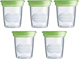 MAM Set mit 5 Behältern für Milch und Lebensmittel, aus Kunststoff, ohne Bpa und Bps