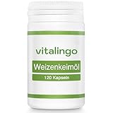 Weizenkeimöl 120 Kapseln - kaltgepresst, hochdosiert - enthält von Natur aus Spermidin, Omega 3, Omega 6 und Vitamin A, B, D, K