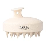 PARSA Beauty Nature Love Shampoobürste Beige – Shampoobürste mit Weizenstroh, sanfte Kopfhautmassage, ergonomischer Griff, nachhaltige Haarpflege, Massagebürste für Haare und Kopfhaut, vegan