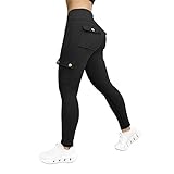 DKLOVIFU Leggings Damen Winter Leggings mit Taschen Damen Bequeme Hose Damen Lang Lang Umstandsleggins Schwangerschaft Leggings Kostüm Damen 90Er Thermoleggings für Damen