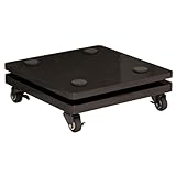 SFKLYU 2 Stöckiger Lautsprecherständer, Subwoofer Isolationsständer, Lautsprecherstabilisatorbasis mit Universalrollen für Zuhause, Büro, Kino, Konzertsaal,B/28 * 33cm