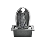 Tischbrunnen Kreisförmiger Wasserbrunnen, Büro-Desktop-Wasserlandschaftsdekoration, Zen-Buddha-Brunnen, Ornament, Desktop- Zimmerbrunnen