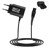 15V Ladegerät für Philips Rasierer, Rasierer Ladegerät Adapter Kompatibel mit Philips HQ8505 9000 7000 5000 3000 Series S5050 PT860 AT750 HQ PT QC QG RQ QP6510 QP6520, Rasierer Ladekabel 1 M