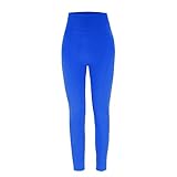 Damen-Yogahose, hohe Taille, Trainingsanzug, Fitnessstudio, Jogginghose, für alle Jahreszeiten, atmungsaktiv, Yoga-Kleidung, Fitnessanzug, Sport, Yogahose, Arbeitshose für Damen, blau, M