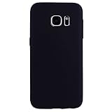 cuzz Samsung Galaxy S6 Hülle Case Silikon Schutzhülle Handyhülle,Outdoor Stoßfest Schutzhülle Schmaler Telefonschutz,Staub und Scratch-Stoßfest-Schwarz