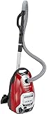 Rowenta RO7473EA Silence Force Allergy, Bodenstaubsauger mit Beutel, schwarz/rot, 4,5 Liter, 400 W, 4.5 liters, 58 Dezibel