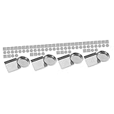 IWOWHERO 120 Stück Aluminiumplatte Leere Rougepfanne Rostfreie Pfanne Revolution Pro Miracle Cremefarbene Lidschattenbehälter Leere Politur Cooles Rouge Für Wangen Make Up Pfannen