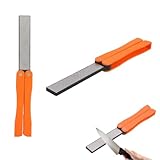 Messerschärfer, 2 Stück doppelseitiger Taschendiamant-Messerschärfstein, tragbare Outdoor-Schleifsteinwerkzeuge