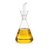 CUPERINOX Ölflasche aus Glas, auslaufsicher, für Olivenöl, Essig usw. Auslaufsicher, aus Glas, auslaufsicher, auch für die Küche, ideal für Salate, BBQ, Cooking Oil Container (125 ml)