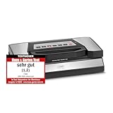 CASO VRH 690 advanced Vakuumierer, bis zu 150 Vakuumiervorgänge non-stop, doppelte Schweißnaht, 20 Liter/Min, Rollenfach mit praktischem Cutter, inkl. 2 Profi- Folienrollen