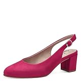 Jana Damen Slingpumps mit verstellbarem Riemen Vegan, Rosa (Fuxia), 38 EU