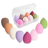 8 Teiliges Make up Schwamm Set, Beauty Mixer, Großer Make up Eierfarben Puderquaste Make up Schwamm, Waschbarer Schwamm, Make up Entferner Pad, Flüssige Grundierung, Puder, Sonnenschutz