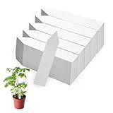 500 Stück Pflanzenschilder zum Beschriften PVC Plastik Pflanzschilder Draussen Wetterfest Pflanzenstecker für Gewächshaus,Gemüsegarten,Heimischen Garten- 10x2CM