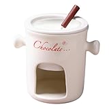 Keramik-Fonduetasse - Schokoladentiegel, Dessert Käse-Tiegel | Samll Schokoladenfondue Tassen aus Keramik, kompakter weißer Keramik-Fonduetopf für P