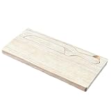 Holzschneidebrett – 40 x 18,5 cm Brotschneidebrett mit Rille | Set Holzschneidebretter für die Küche | Schneidebretter für die Küche, Brotschneider für Anfänger, Bäcker, Heimbacken, Ladentheke