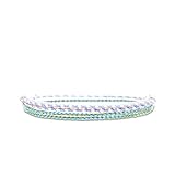 Made by Nami Surfer Fußband 2-er Set Damen & Herren - Dünnes Boho Hippie Fußkettchen geflochten- Handmade Strand Festival Accessoires - 100% Wasserfest & Verstellbar (Lila 2 & Grün)