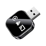 Auto-Display-Videoadapter, kompakte Größe, 3 x 3 cm, Plug-and-Play, kabelloser Handy-zu-Auto-Bildschirm-Konverter, Spiegel-Link-Gerät, kompatibel mit den meisten Geräten, für tägliches Pendeln