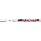 edding Lackmarker edding 8750 industry paint marker, 2-4 mm (1, weiß)