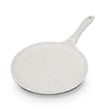 ROSSETTO Crepe Pfanne Induktion 25cm, mit Antihaftbeschichtung, aus Gussaluminium, PFOA- und PFOS-frei, für alle Herdarten geeignet