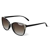 Face Shadow Sonnenbrille Damen Polarisiert Cateye mit UV400 Schutz Metall Dekoration Modern Sunglasses Ultraleicht Outdoor Angeln Fahren