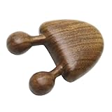 TOYZFRIENDY Holz Akupressur Massagegerät Gesichts und Kopfhautmassage Tool Ergonomisch Poliert Schmerzlinderung Muskelentspannung Stressabbau Kleines Handliches Akupunkturgerät aus