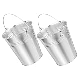 NUOBESTY 2 Stück Metall Grillfett Auffangbehälter Ölauffangeimer Kompakt für Outdoor Grill Zubehör