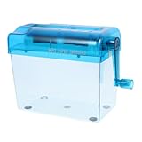 Didiseaon Handbetriebener Kleiner Aktenvernichter für Büro und Zuhause Leichter Desktop papierschredder Sicherer Datenschutz Geeignet für Dokumente Rechnungen und Bastelarbeiten