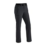 Maier Sports Rechberg Therm, Warme Damen Wanderhose, Wasserabweisende Outdoorhose für Trekking und Hiking, PFC-frei, mTHERM light Wattierung, mSTRETCH Tec 4 & Dryprotec, Schwarz, 40 (W31/L31)