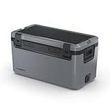 Dometic Recon Hardside Large - Passive Kühlbox 69L - Tragbare Thermobox inklusive Korb und Trennwand für das Auto, Reisen oder den Campingplatz - Silt