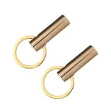 Ciieeo Messing Flaschenöffner Schlüsselanhänger Tragbar Leicht Goldfarben Multifunktional als Bier Weinöffner Kompakt für Schlüssel Taschen Praktische Trinkzubehör Geschenkidee