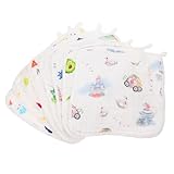 MOBUTOFU 8 Stück Baumwoll Badetuch Für Babys Taschentuch Lätzchen Waschlappen Füttern Bandana Handtücher Für Spucktuch Handtuch Saugfähige Handtücher Saugfähige Spucklätzchen