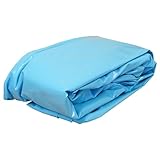 SAXONICA Poolfolie Holzpool Achteck I 454,6 x 420 x 121,2 cm I 0,8 mm I blau I mit Keilbiese