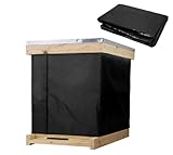 ERYUE Bee Wraps Isolierung Winterschutzhülle für die Meisten Bienenstöcke Winddicht Kältebeständig 72x23,5 Zoll für Imker Schwarz