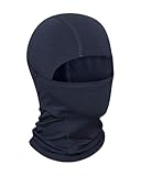 DANISH ENDURANCE 100% Merino Sturmhaube, Leichte Balaklava für kaltes Wetter, Unisex, Herren und Damen, Dunkles Marineblau, S/M
