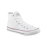 Elara Unisex Kult Sneaker Bequeme Sportschuhe fur Damen und Herren High Top Textil SchuheChunkyrayan Farbe :-White(weiß), Gr:-40 EU