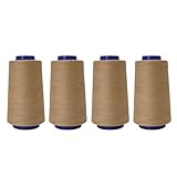 Hkfgdjdl Nähgarn, 4 Spulen Polyester-Nähgarn für Nähmaschine, Handnähen, 914 m pro Spule, Polyestergarn