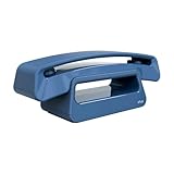ALCATEL ePure Iconic - Schnurloses Festnetztelefon DECT - Vintage-Design - Großes, hochauflösendes Grafikdisplay - Freisprechfunktion - Anrufblockierungsfunktion - Blau